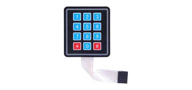 3×4 Matrix Membrane Keypad
