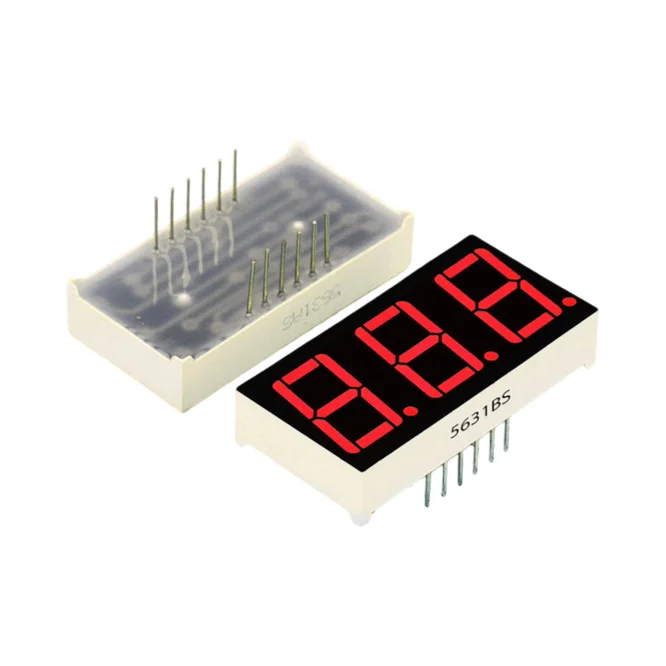 3-Digit 7-Segment LED Display